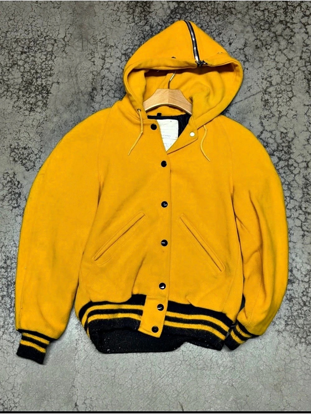 Vintage 80s DeLong Sportswear Varsity Hooded Jacket Size Men’s XS